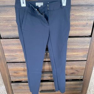 Loft Navy Ankle Work Pants
